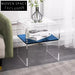 Modern Nordic Transparent Acrylic Bedside Table – Stylish Plastic Nightstand