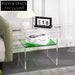 Modern Nordic Transparent Acrylic Bedside Table – Stylish Plastic Nightstand