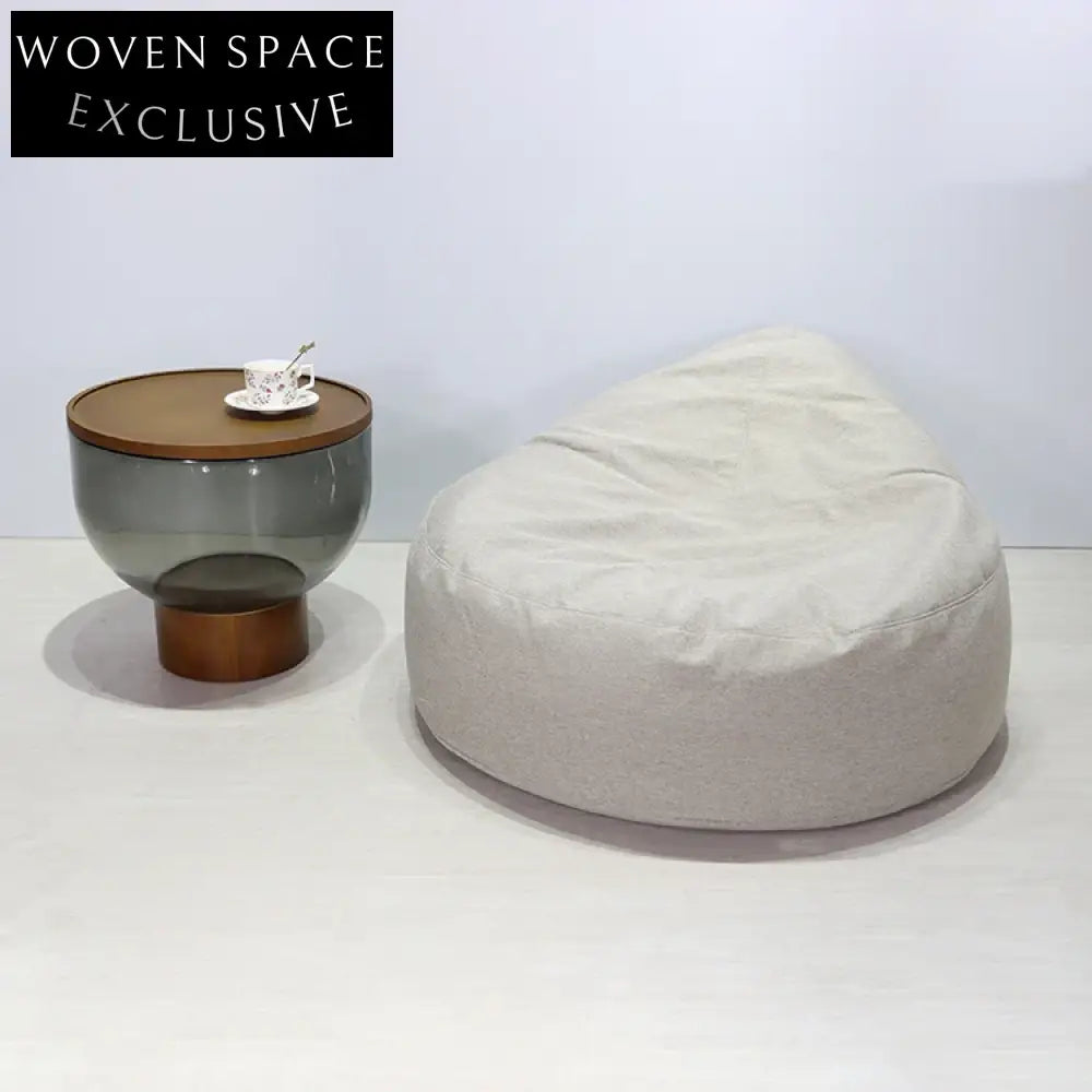 Modern Nordic Transparent Glass Round Sofa Side Table Set