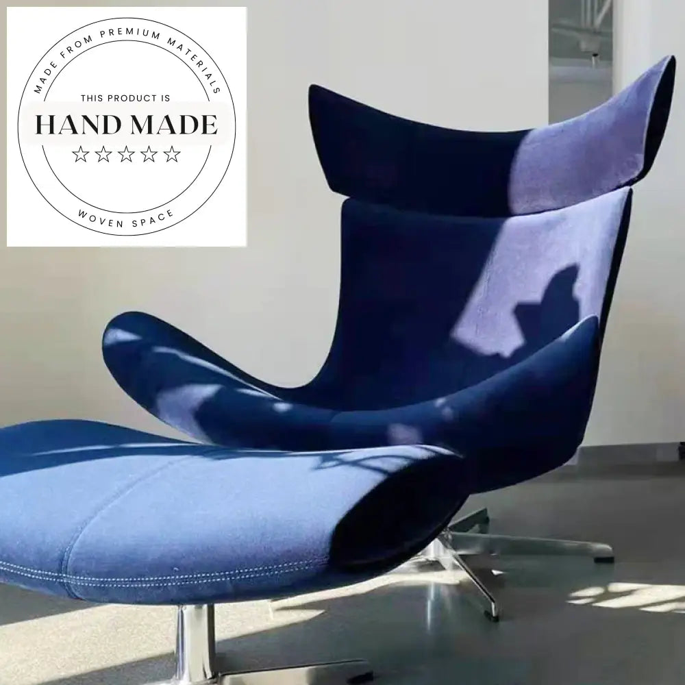 Modern Nordic Tufted Velvet Fabric Foldable Casual Lounge Chair