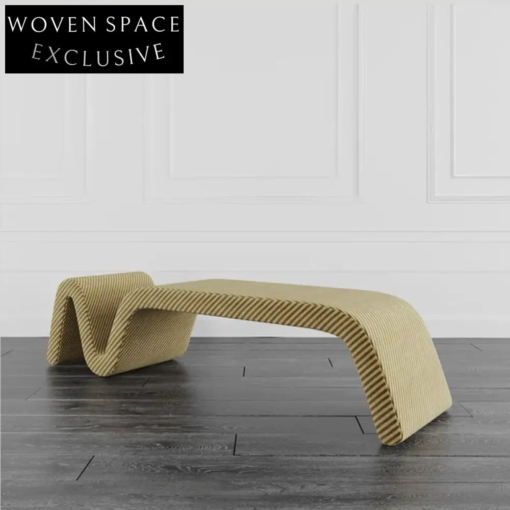 Modern Nordic Upholstered Fabric Living Room Bedroom Entryway Bench Stool