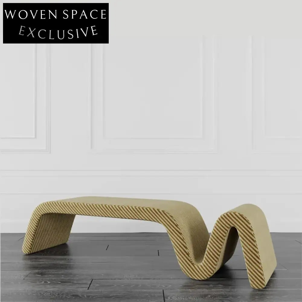 Modern Nordic Upholstered Fabric Living Room Bedroom Entryway Bench Stool