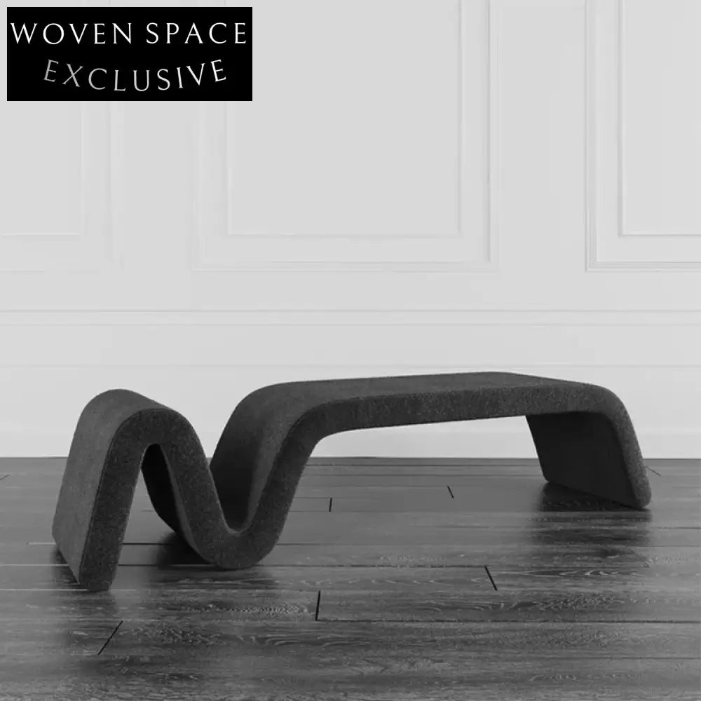 Modern Nordic Upholstered Fabric Living Room Bedroom Entryway Bench Stool