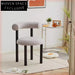 Modern Nordic Velvet Dining Chair with Sleek Metal Legs and Curved Back Design