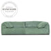 Modern Nordic Velvet Italian Style Convertible 3 Seater Office Sofa