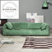 Modern Nordic Velvet Italian Style Convertible 3 Seater Office Sofa