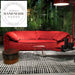 Modern Nordic Velvet Italian Style Convertible 3 Seater Office Sofa