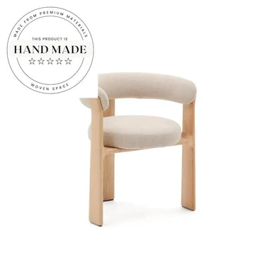 Modern Nordic Velvet Upholstered Dining Chair with Solid Wood Frame