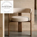 Modern Nordic Velvet Upholstered Dining Chair with Solid Wood Frame