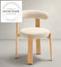 Modern Nordic Velvet Upholstered Dining Chair with Solid Wood Frame