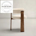 Modern Nordic Velvet Upholstered Dining Chair with Solid Wood Frame