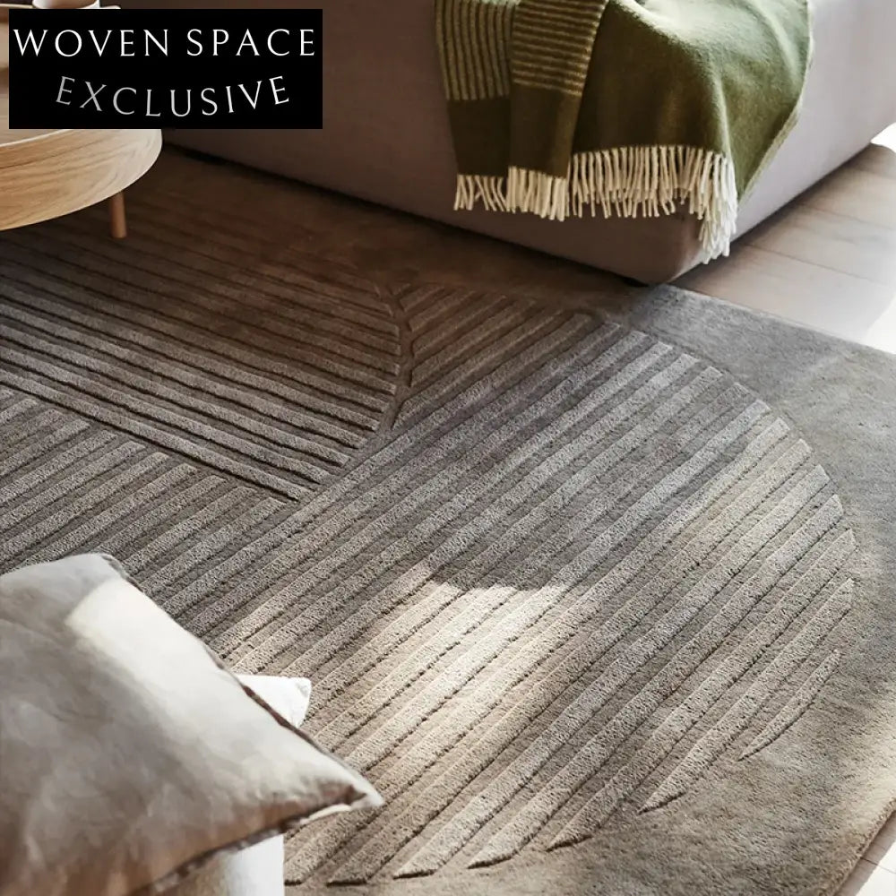 Modern Nordic Vintage High-End Solid Color Pattern Area Rug