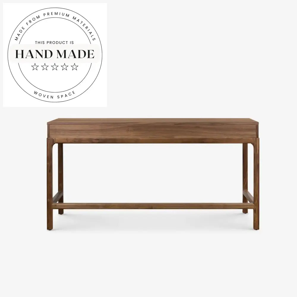 Modern Nordic Walnut Solid Wood Secretary Writing Computer Desk