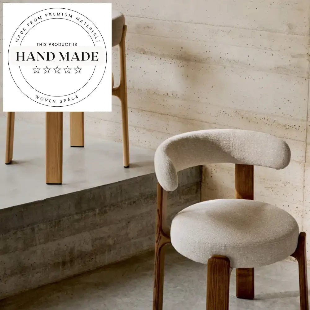 Modern Nordic Wooden Upholstered Dining Chair - Vintage Style, Comfortable Seating