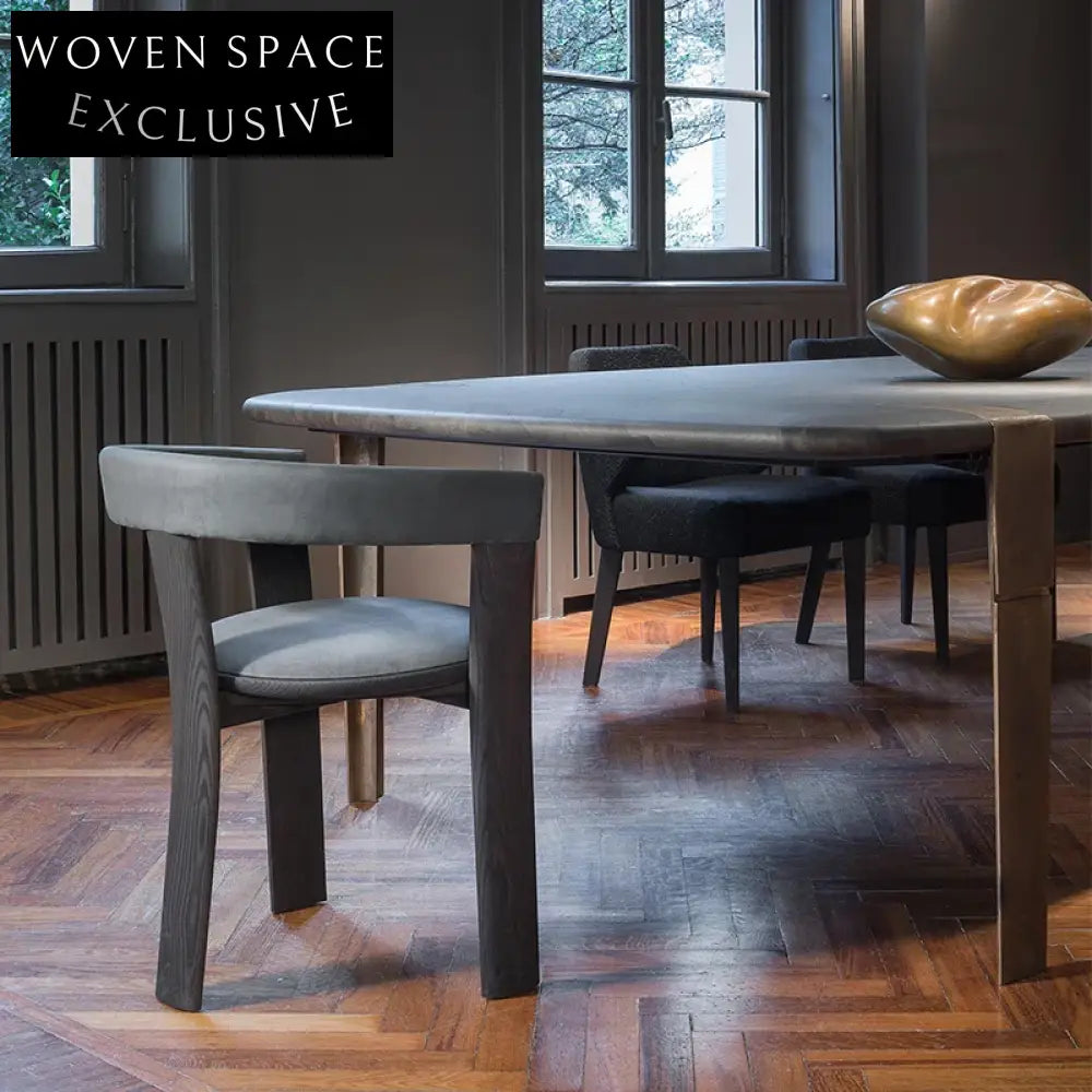 Modern Nordic Wooden Upholstered Dining Room & Restaurant Chair