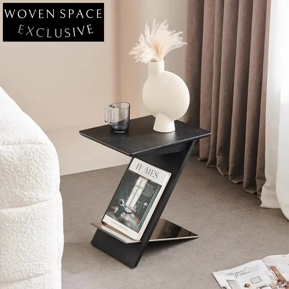 Modern Nordic Z-Shaped Solid Ash Wood Small Living Room Coffee Table