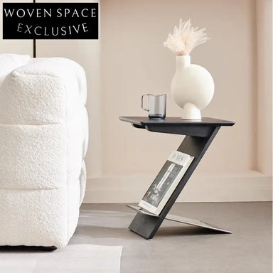 Modern Nordic Z-Shaped Solid Ash Wood Small Living Room Coffee Table