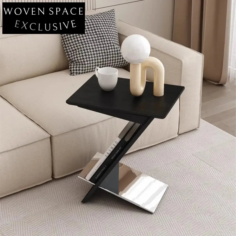 Modern Nordic Z-Shaped Solid Ash Wood Small Living Room Coffee Table