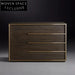 Modern Oak Wood 3-Drawer Solid Wood Nightstand Bedside Table with Storage