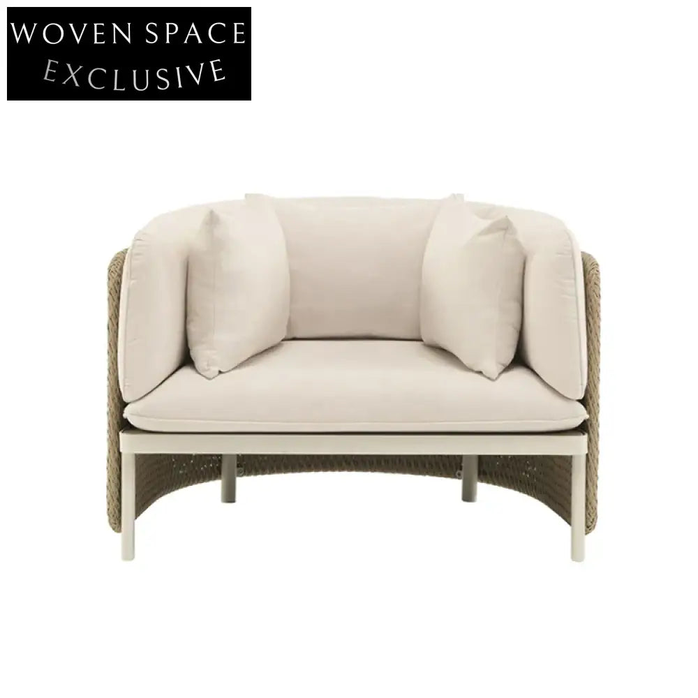 Modern Outdoor Rattan Patio Armchair & Sofa Set Durable Leisure Furniture