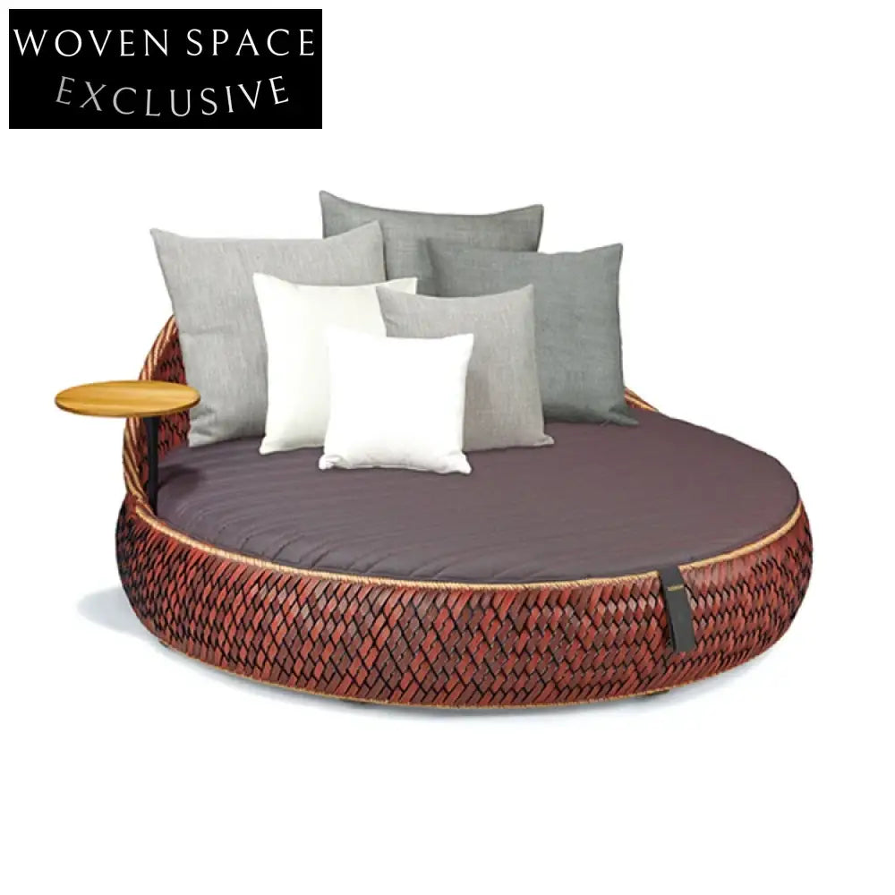 Modern Outdoor Rattan Wicker Lounge Sofa Chair Set for Patio Deck