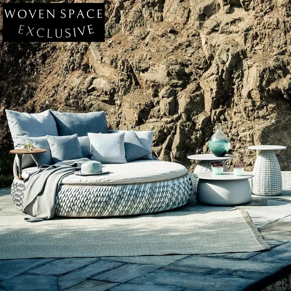 Modern Outdoor Rattan Wicker Lounge Sofa Chair Set for Patio Deck