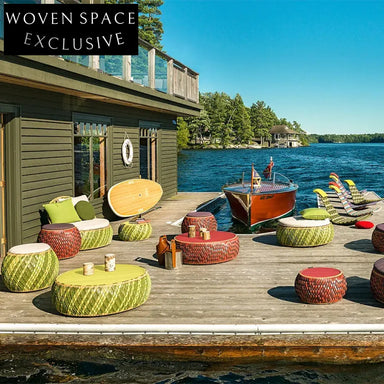 Modern Outdoor Rattan Wicker Lounge Sofa Chair Set for Patio Deck