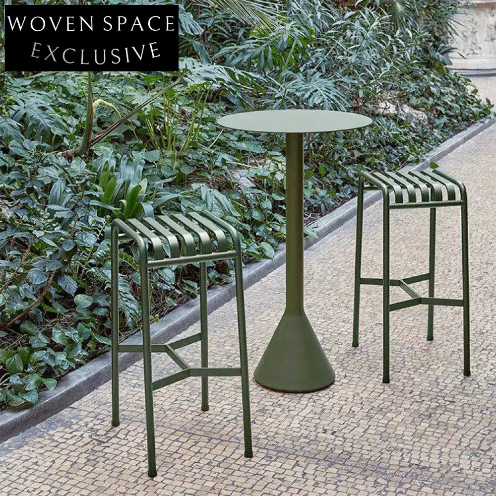 Modern Outdoor Rope Back Dining Armchair: Sturdy Steel Frame, Stackable Patio Seating