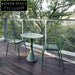 Modern Outdoor Rope Back Dining Armchair: Sturdy Steel Frame, Stackable Patio Seating