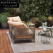 Modern Outdoor Rope Teak Wood Lounge Sofa Set for Garden Patio Beach