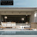 Modern Outdoor Teak Sectional Sofa Set - Durable Patio Garden Lounge Furniture