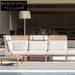 Modern Outdoor Teak Sectional Sofa Set - Durable Patio Garden Lounge Furniture