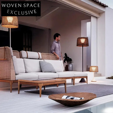 Modern Outdoor Teak Sectional Sofa Set - Durable Patio Garden Lounge Furniture