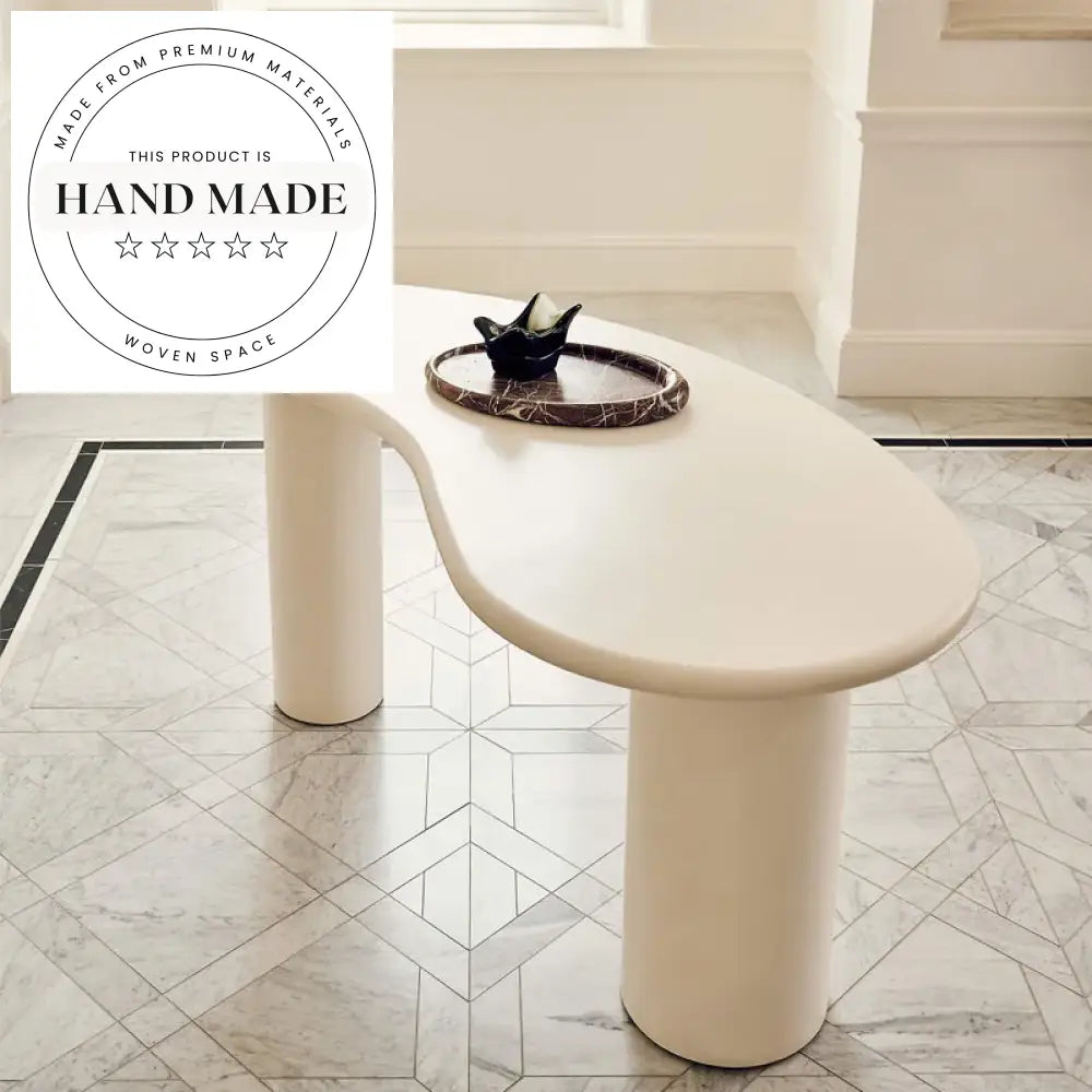 Modern Oval Black Wood Executive Home Office Computer Writing Desk