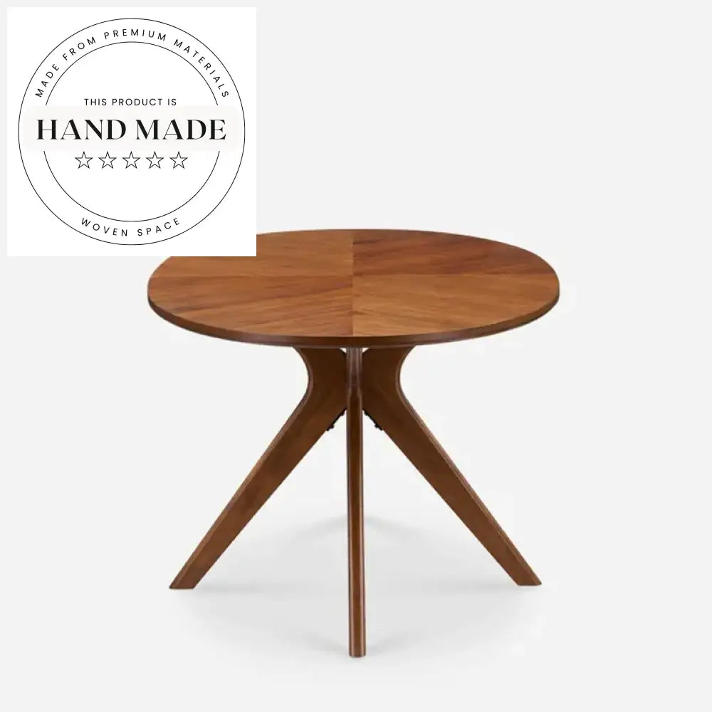 Modern Oval Solid Wood Walnut Pattern 6-8 Seater Dining Table