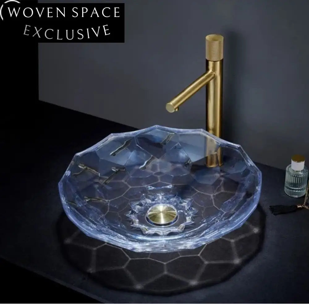 Modern Oval Tempered Glass Bathroom Vessel Sink Basin for Elegant Washrooms