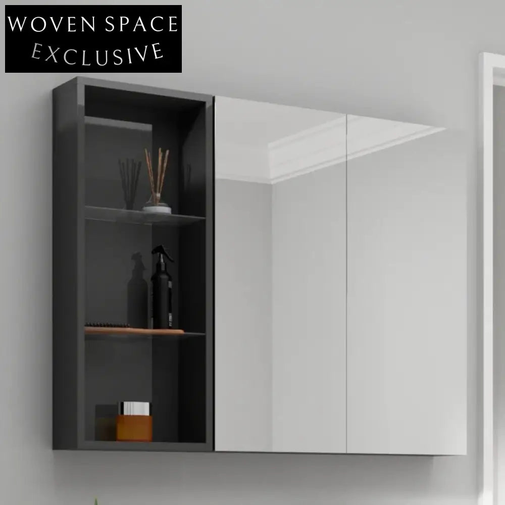 Modern Painting-Free Wooden Bathroom Vanity with Mirror and Integrated Sink