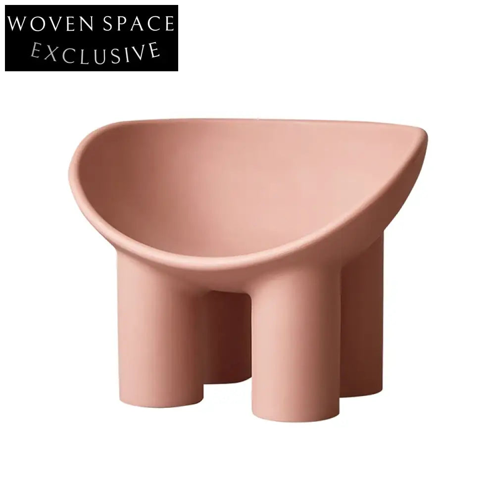 Modern PE Plastic Roly Poly Lounge Chair, Versatile Indoor Outdoor Dining Seat