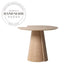 Modern Pedestal Oak Round Wooden Bistro Cafe Dining Table