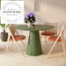 Modern Pedestal Oak Round Wooden Bistro Cafe Dining Table