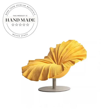 Modern Petal Shape Swivel Velvet Recliner Armchair for Living Room