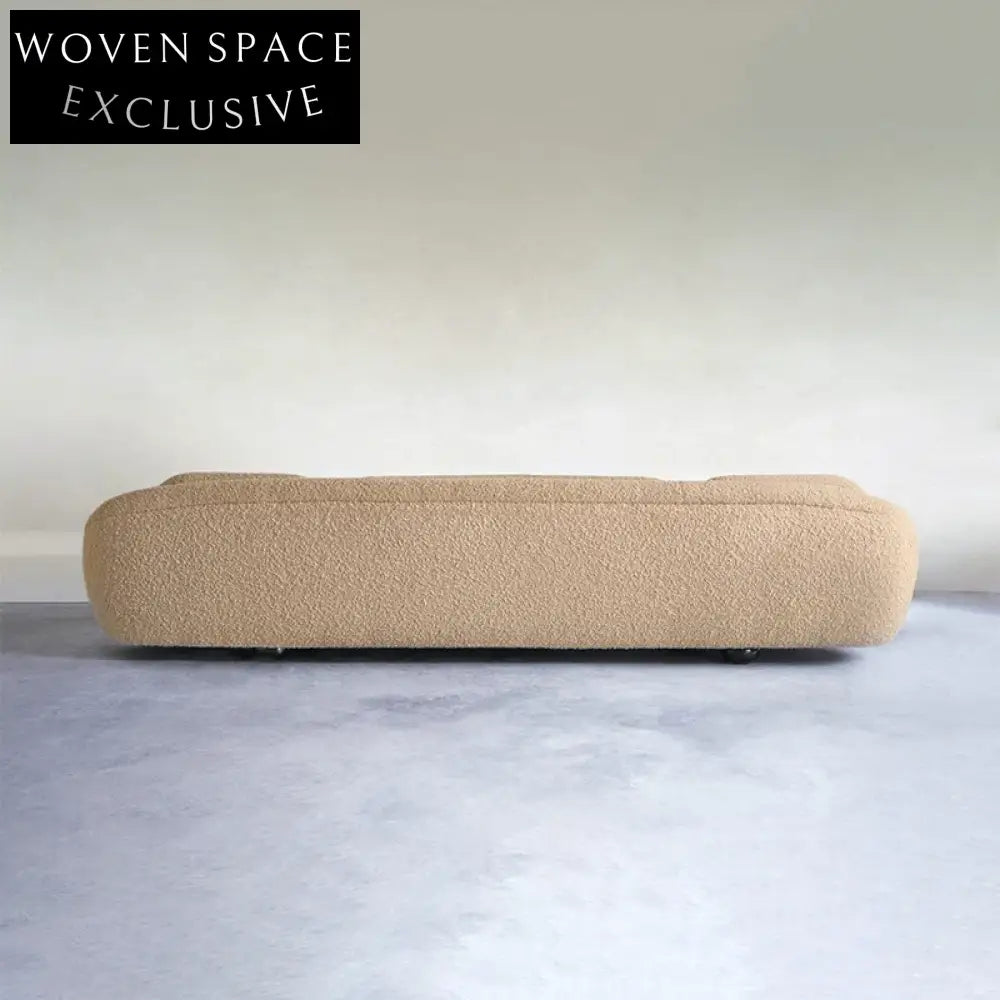 Modern Pine Wood Frame Fabric Three-Seat Convertible Lounge Sofa