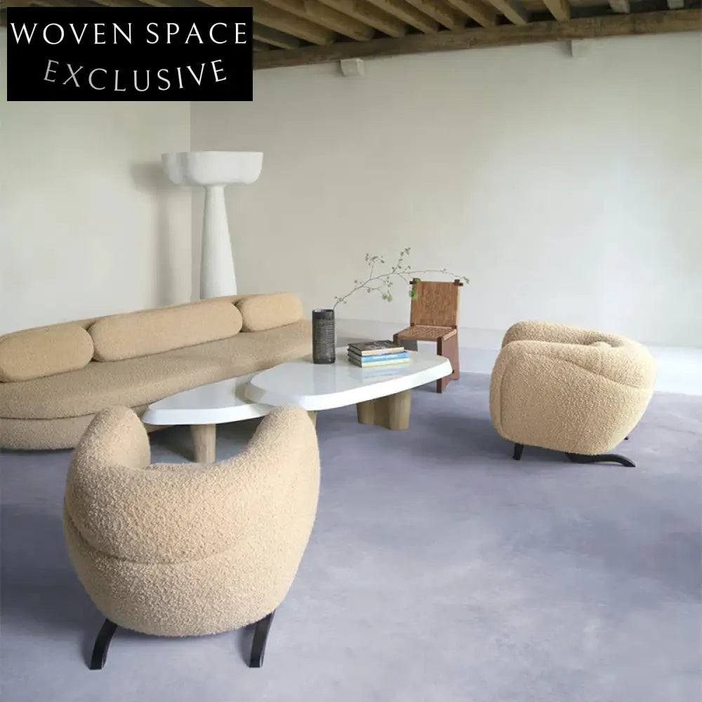 Modern Pine Wood Frame Fabric Three-Seat Convertible Lounge Sofa