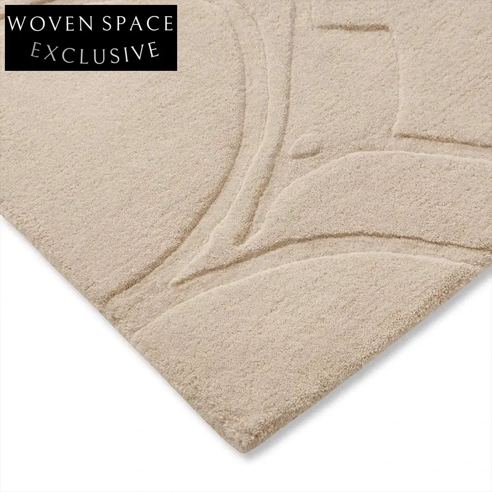 Modern Pink Stripe Living Room Area Rug, Soft Polyester Handmade Floor Carpet