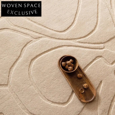 Modern Pink Stripe Living Room Area Rug, Soft Polyester Handmade Floor Carpet