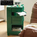Modern Plastic Rolling Storage Rack, Creative Sofa Side Table Cabinet for Home and Office