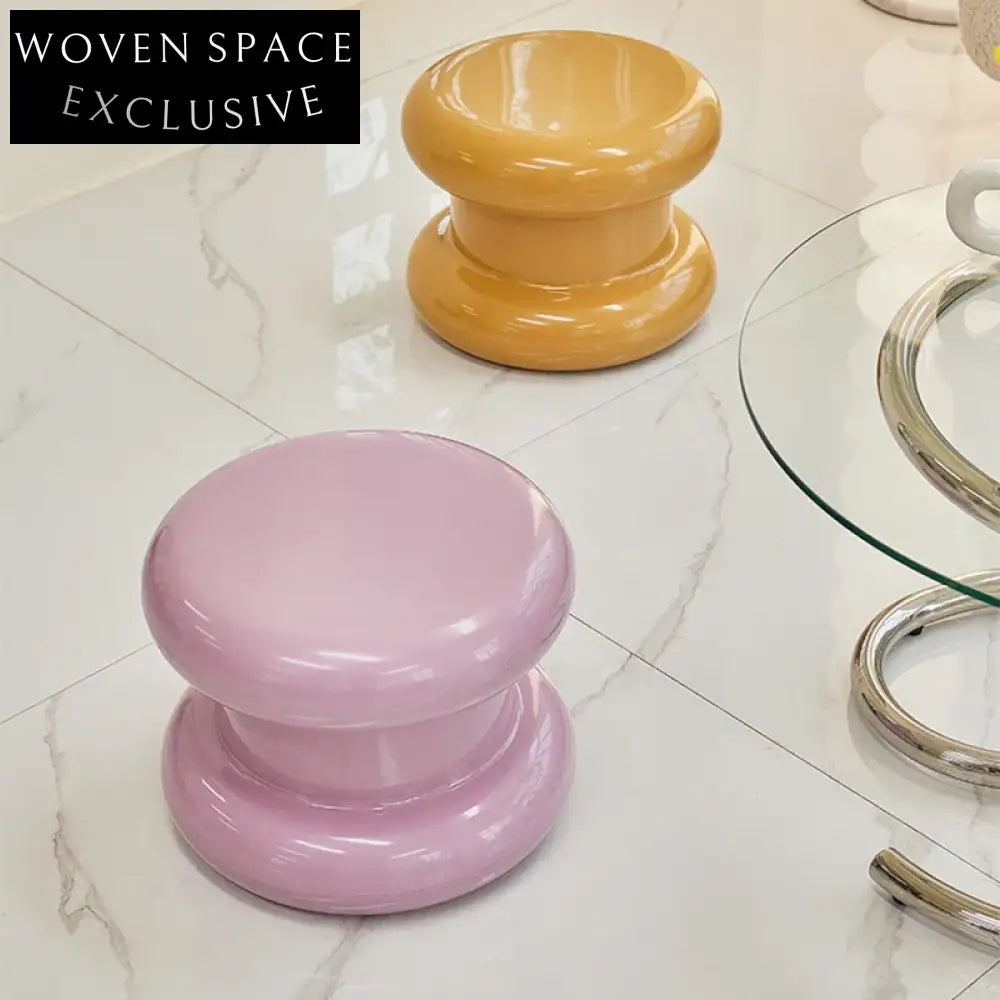 Modern Plastic Round Side Table for Living Room Sofa End Coffee