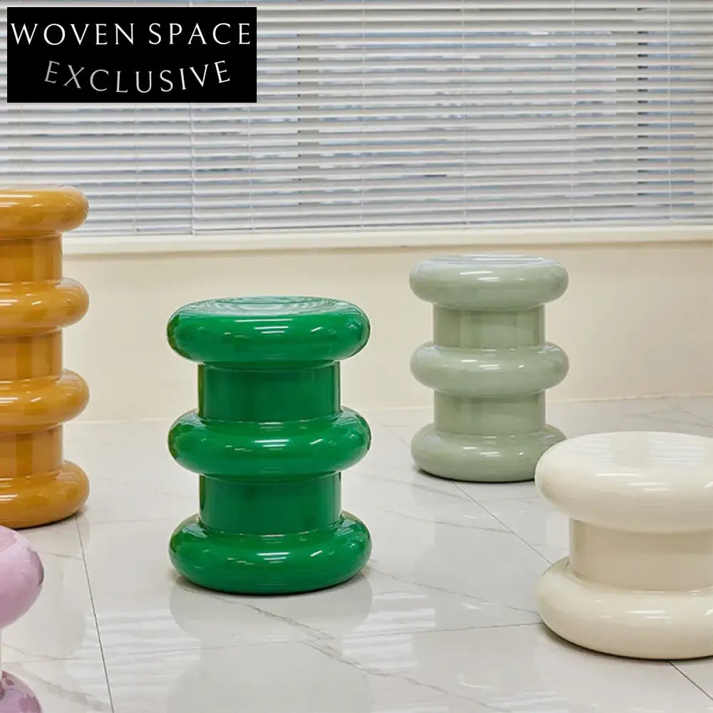 Modern Plastic Round Side Table for Living Room Sofa End Coffee