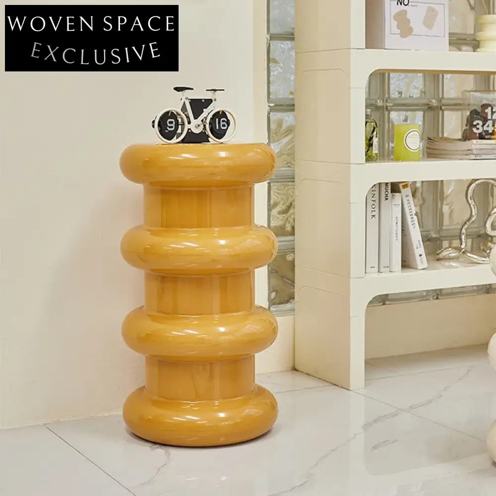 Modern Plastic Round Side Table for Living Room Sofa End Coffee