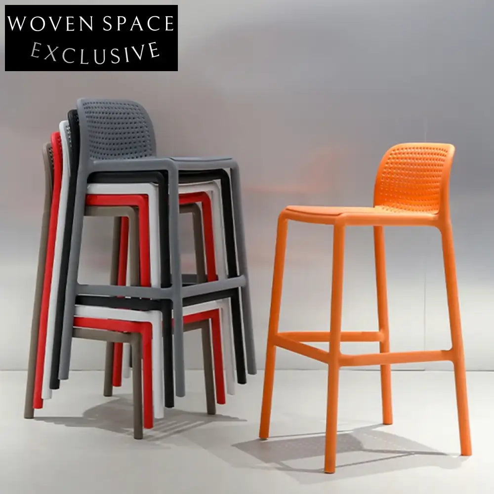 Modern Plastic Stackable High Bar Stool for Outdoor Wedding Events